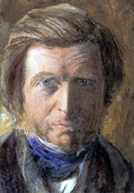 Self-Portrait in a Blue Neckcloth, John Ruskin